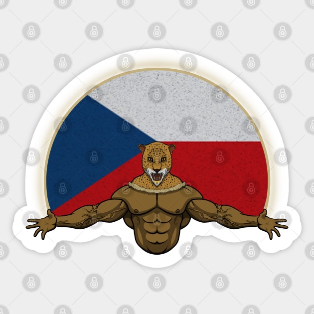Cheetah Czech Republic Sticker by RampArt